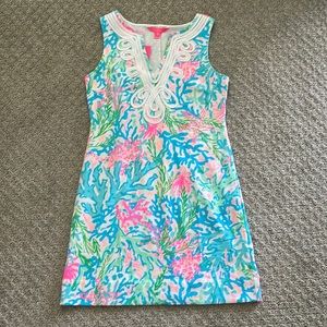 Lilly Pulitzer NWT Harper Shift Dress size Small in Multi Coral Bay